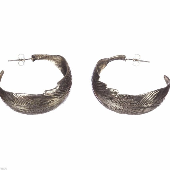 Sterling Silver Native American Inspired Feather H - Picture 2 of 6